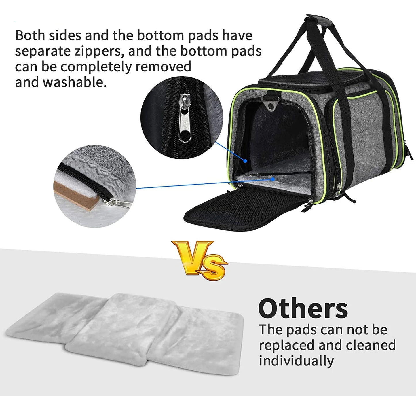 Soft Expandable Pet Carrier Bag
